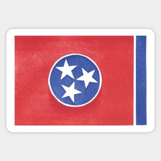 Tennessee State Flag Linocut Sticker
